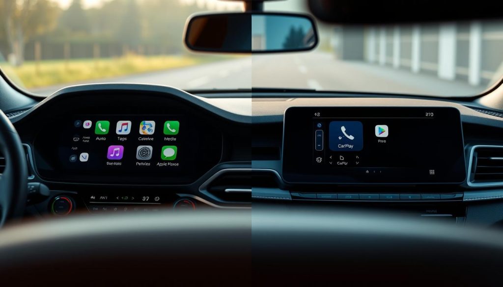 Comparaison Android Auto Apple CarPlay