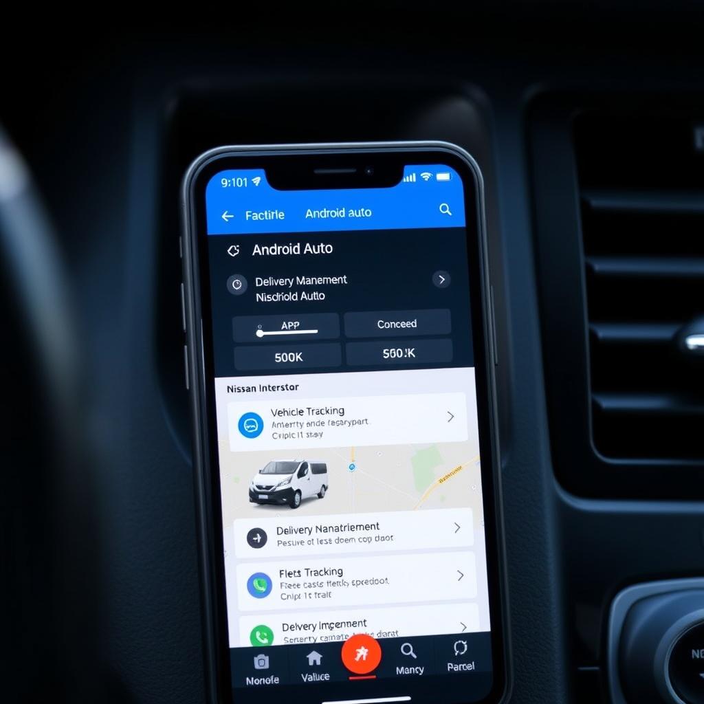 Application de gestion de flotte sur Android Auto