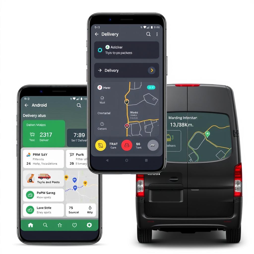 Application de livraison compatible Android Auto