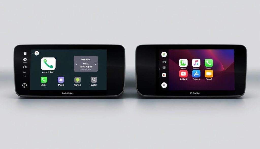 Comparaison Android Auto Apple CarPlay
