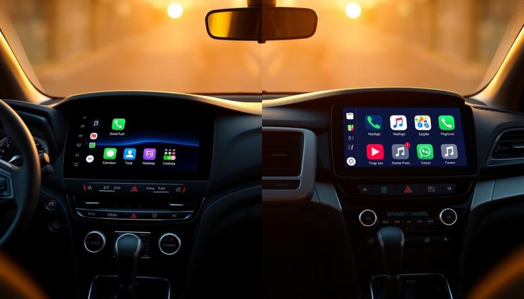 Comparaison Android Auto et Apple CarPlay