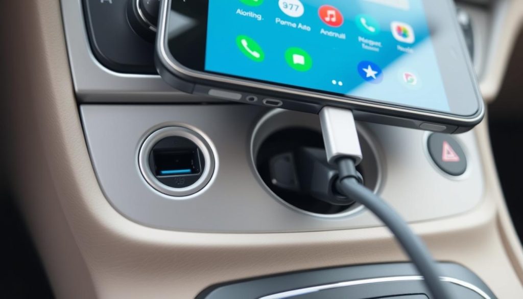 Connexion USB pour Android Auto dans une Škoda Octavia