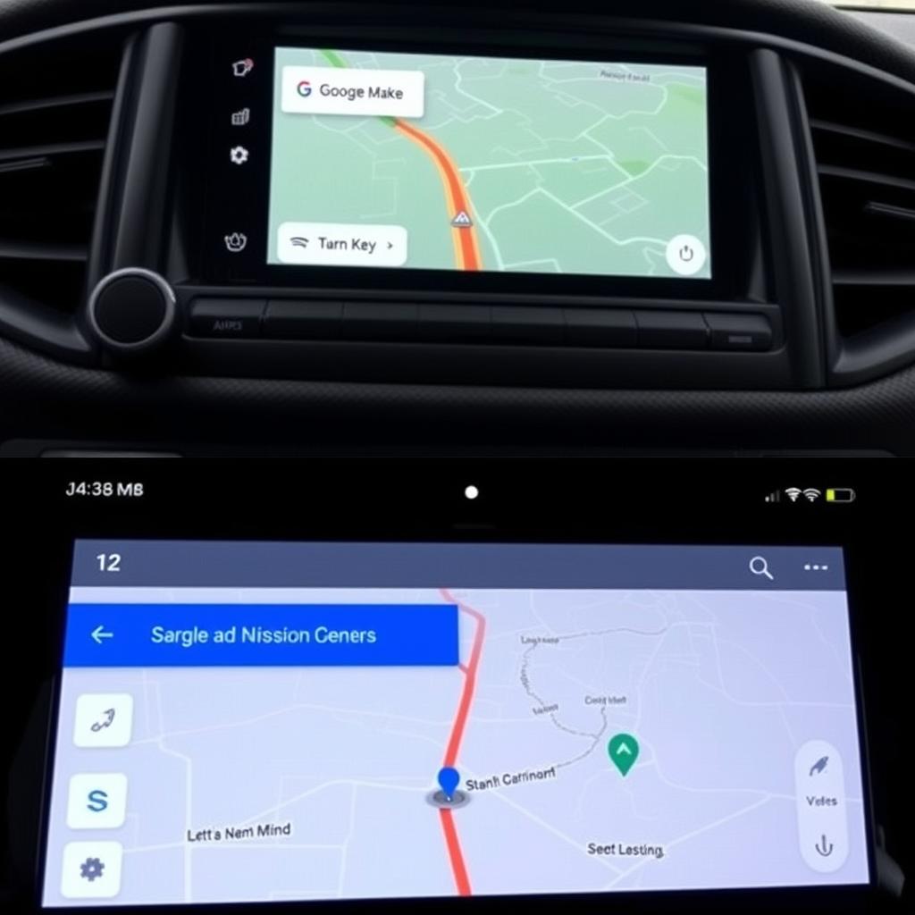 Google Maps sur Android Auto Nissan Juke