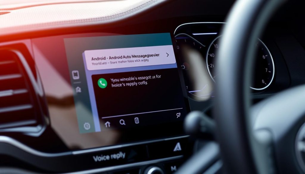 Interface de messagerie Android Auto sur Škoda Octavia