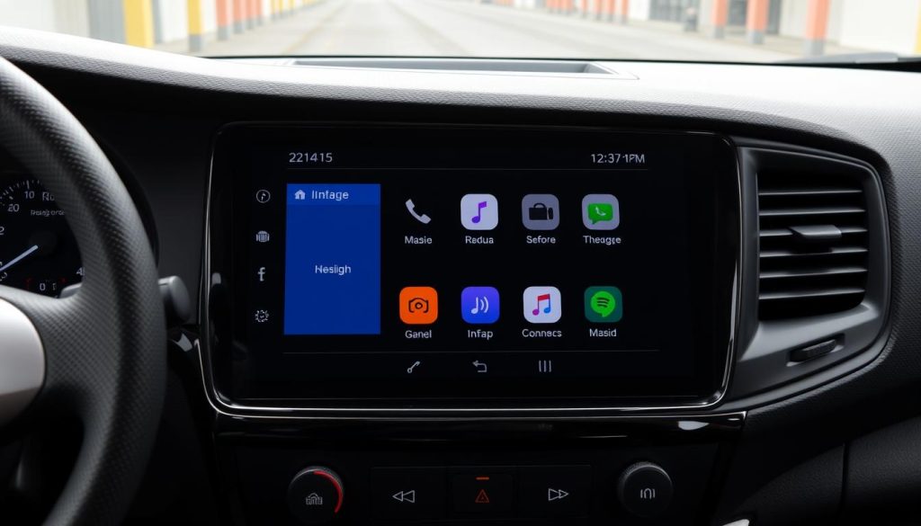Interface personnalisée d'Android Auto sur Nissan Interstar