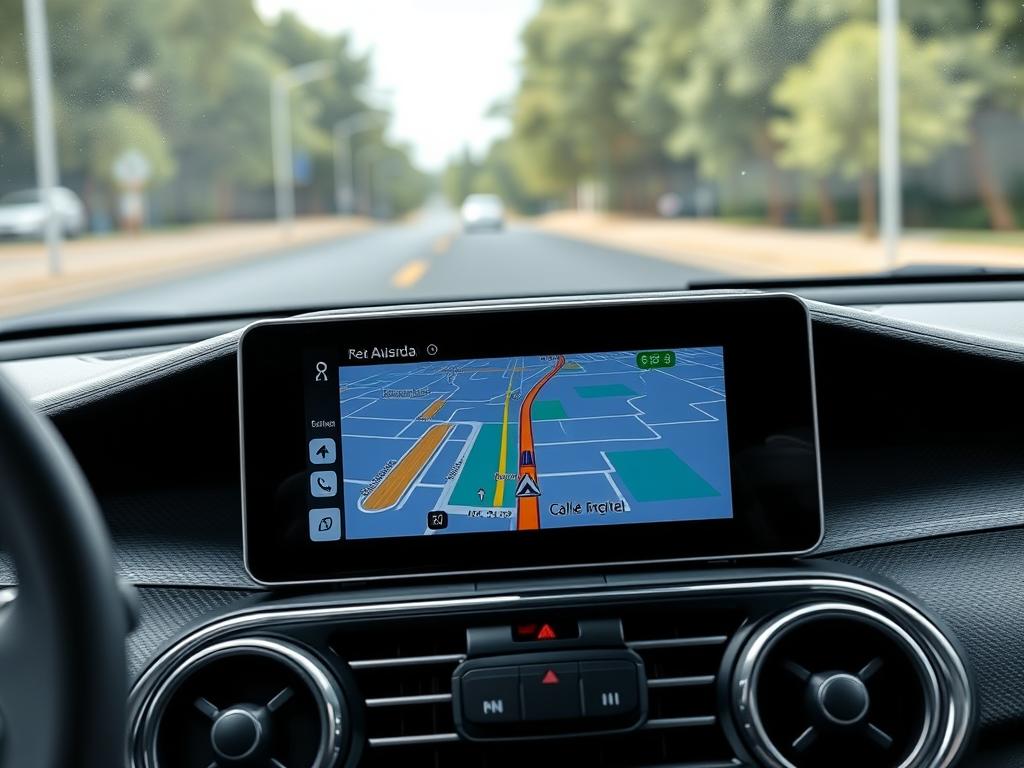 Navigation GPS Android Auto dans une Škoda Felicia