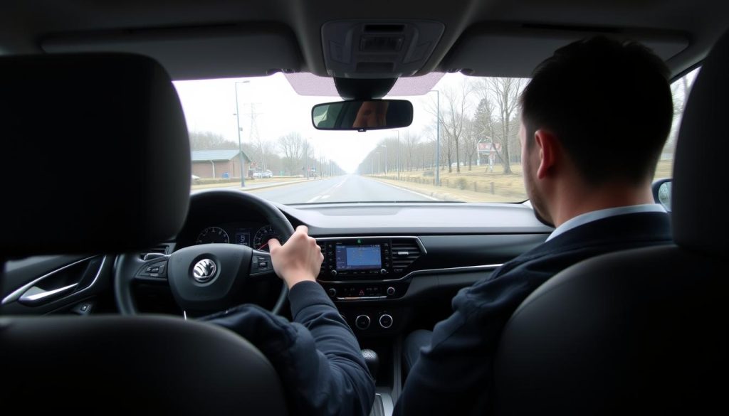 Škoda Octavia équipée d'Android Auto en utilisation