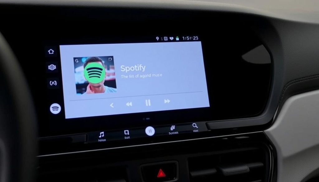 Spotify sur Android Auto dans une Škoda Octavia